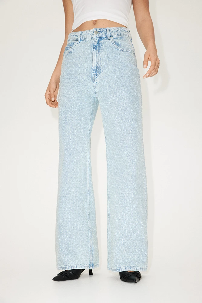 Bouclé Denim Jeans