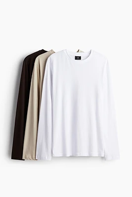 Lot de 3 T-shirts Coupe Classique en jersey