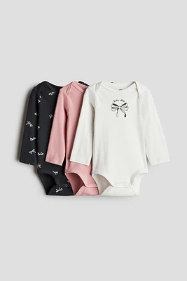 3-pack Printed Jersey Bodysuits