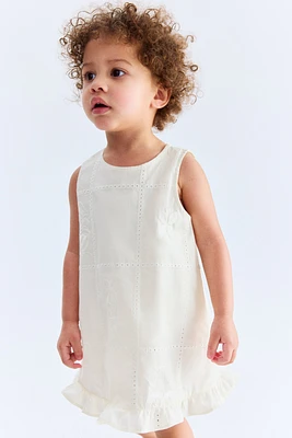 Embroidery-Detail Cotton Dress
