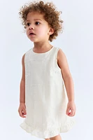 Embroidery-Detail Cotton Dress