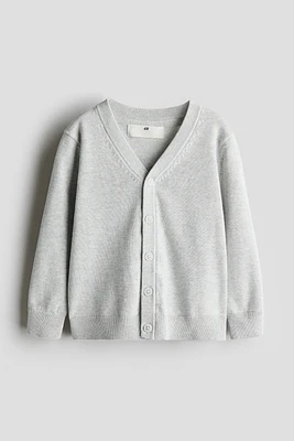 Fine-knit Cotton Cardigan