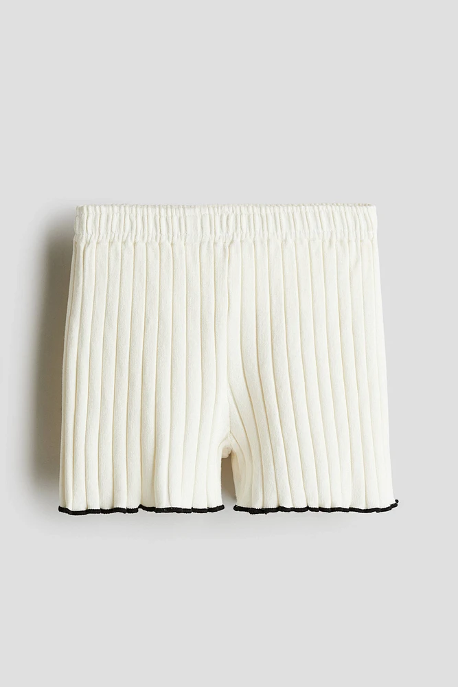 Rib-Knit Shorts