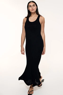 Silk-Blend Maxi Dress