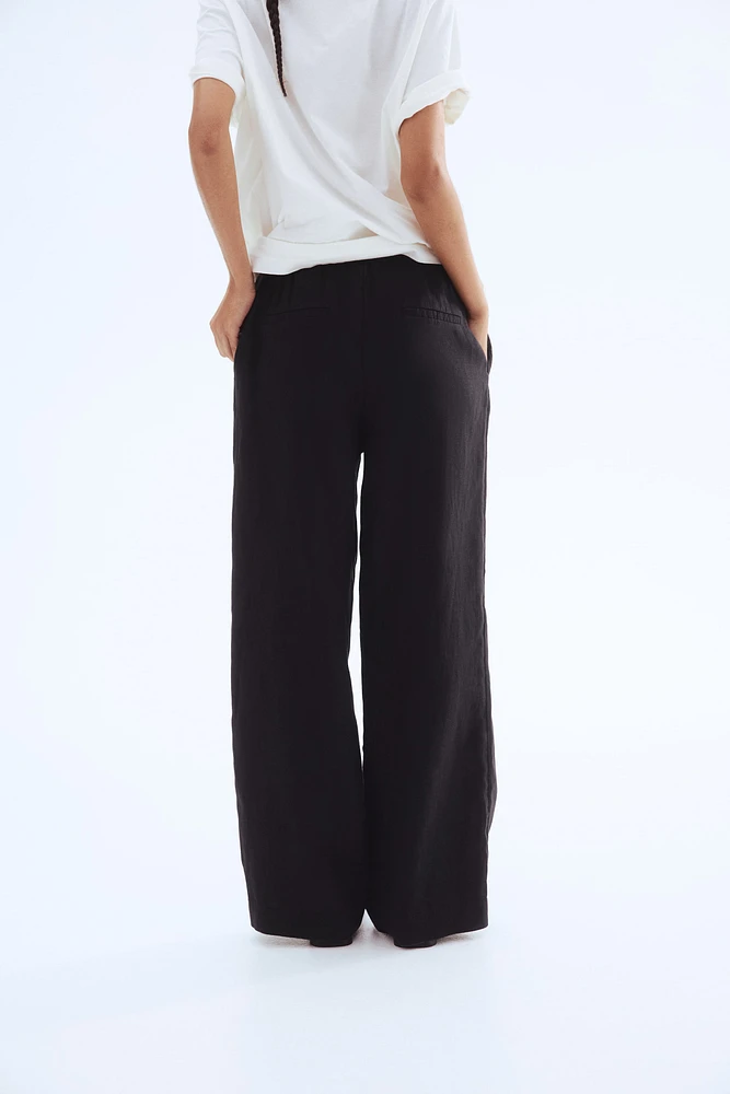 Linen Drawstring Pants