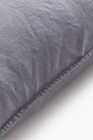 Washed Linen-blend Pillowcase