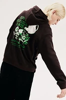 Loose Fit Printed Hoodie