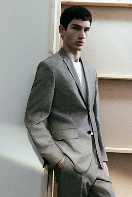 Slim-Fit Wool-Blend Jacket