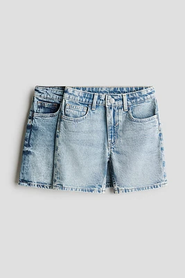 2-Pack Cotton Denim Shorts