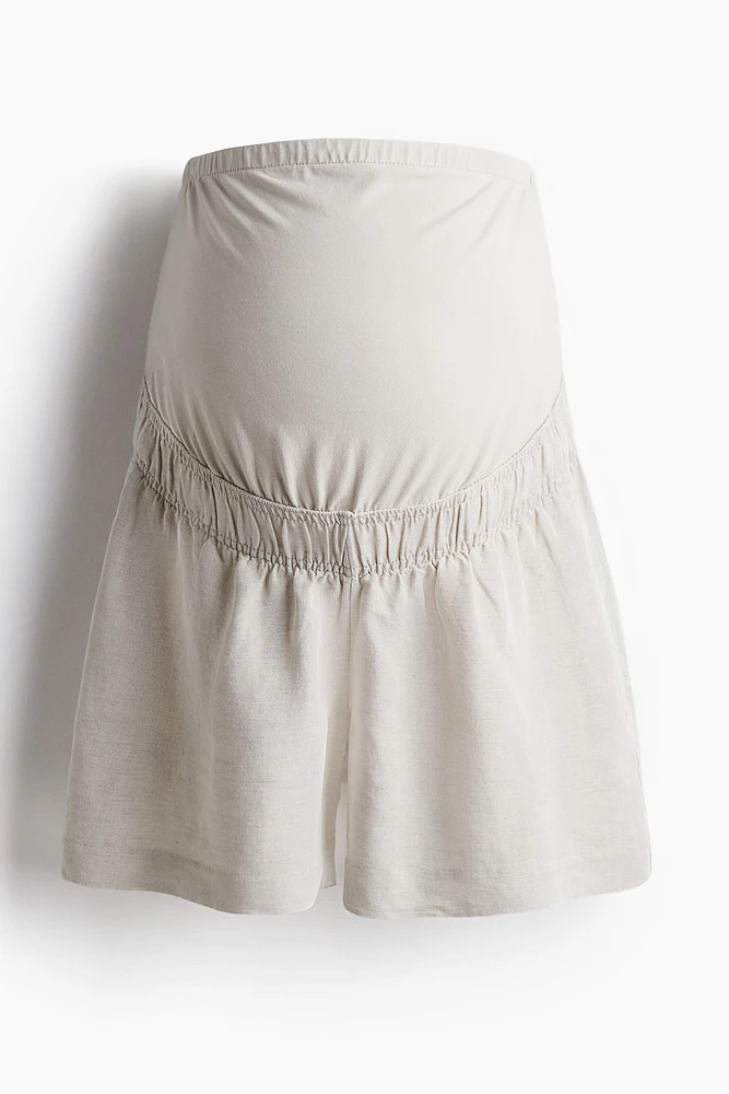 Short MAMA en lin mélangé