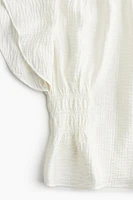 Textured-weave Blouse