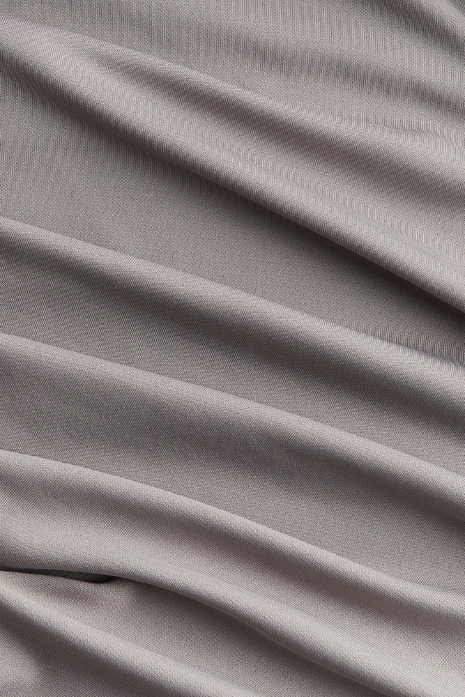 Draped One-shoulder Dress