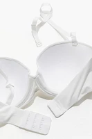 Soutien-gorge balconnet rembourré en microfibre