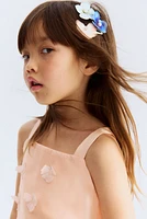 Appliquéd organza dress