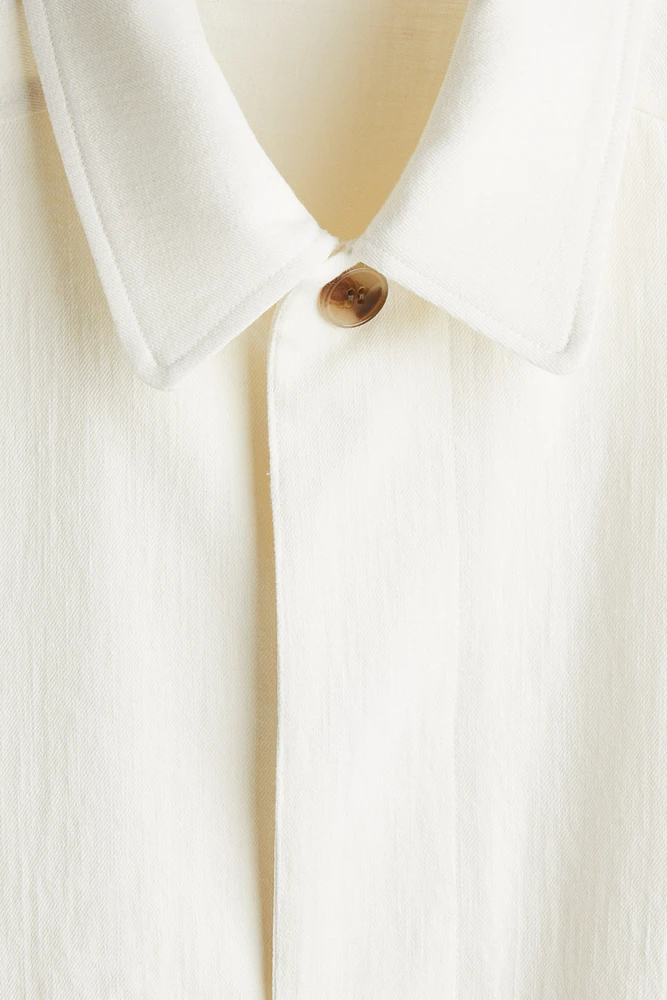 Regular-Fit Linen-Blend Jacket