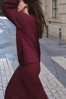 Flared Knit Skirt