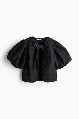 Balloon-sleeved Blouse
