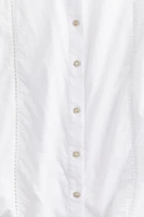 Blouse with Ladder Lace Insets