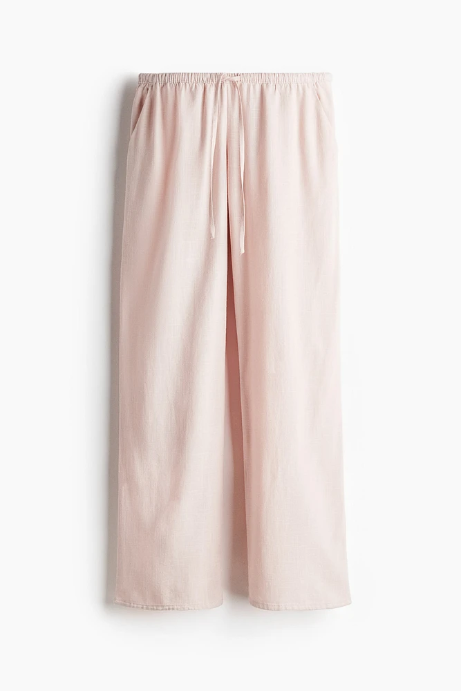 Straight-Leg Drawstring Pants