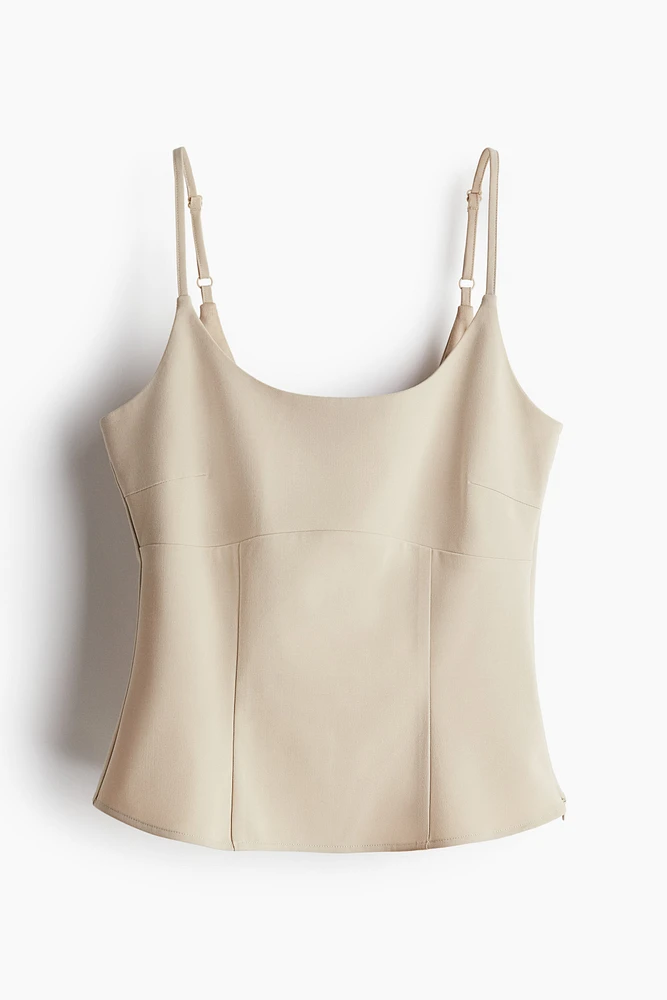 Corset-Style Camisole Top