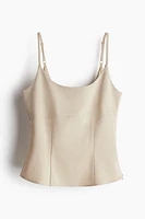 Corset-Style Camisole Top