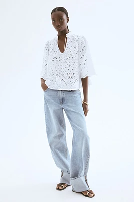 Broderie anglaise blouse