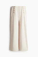Button-front Pants