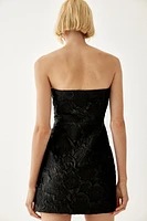 Embossed Mini Dress