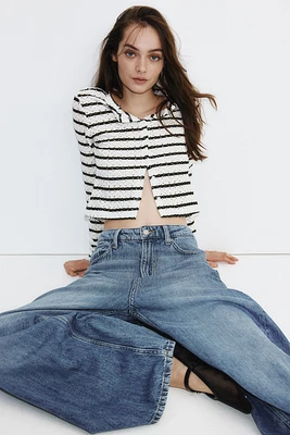 Pointelle Jersey Cardigan