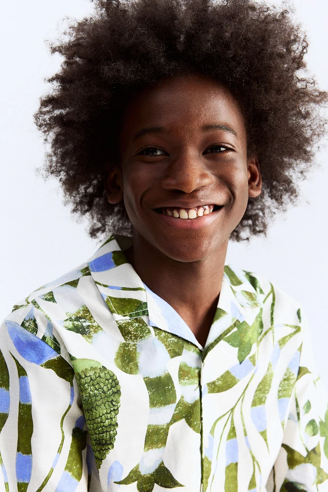 Printed Cotton Resort Shirt