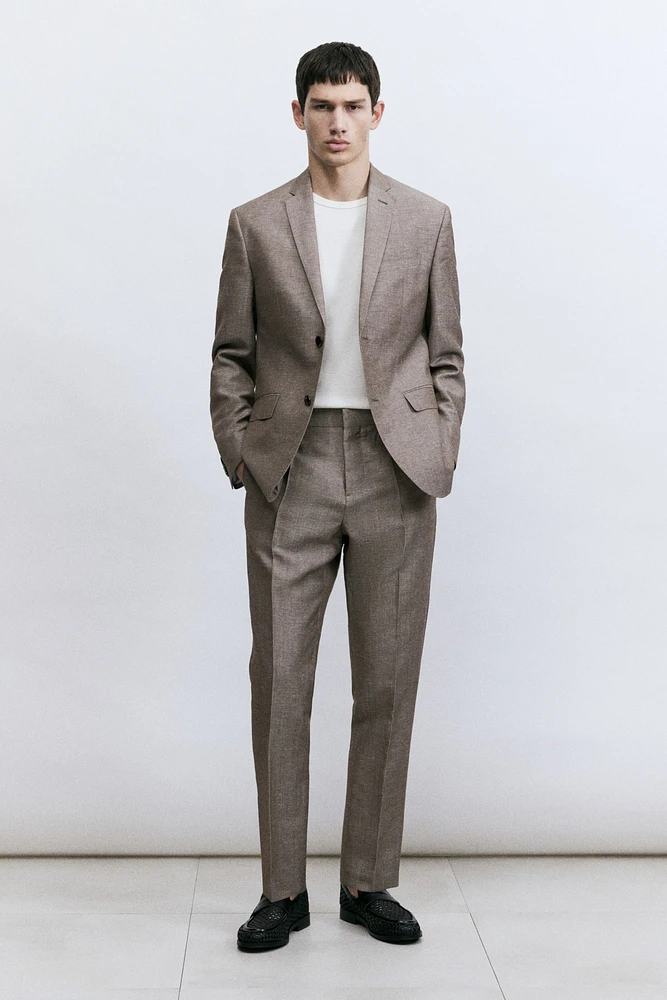 Slim Fit Wool-Blend Suit Pants
