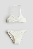 3-Piece Crochet-Look Swim Set