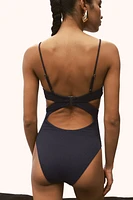 Padded-Cup Cutout Swimsuit