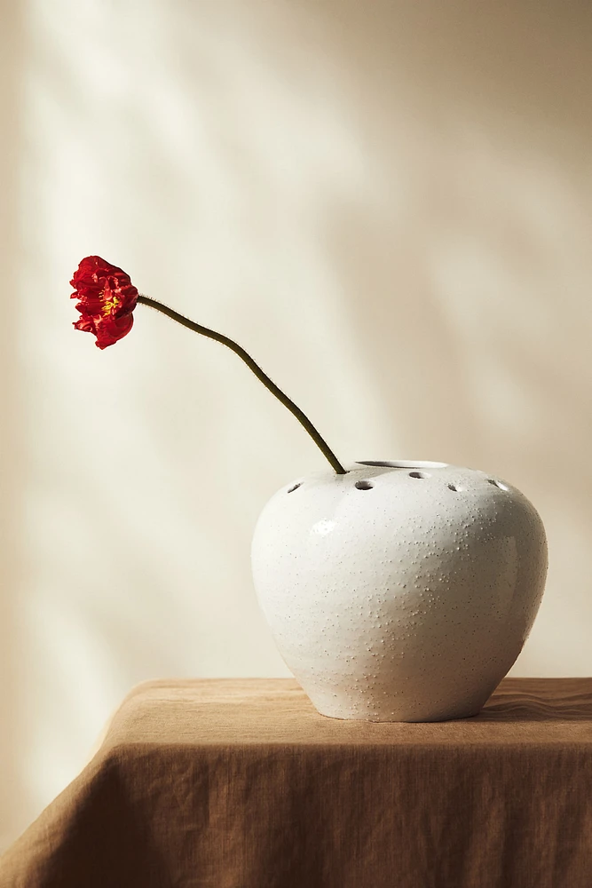 Vase Ikebana en grès cérame