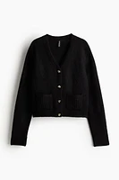 Short Fine-Knit Cardigan