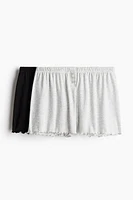 2-Pack Pointelle Pajama Shorts