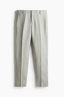 Slim-Fit Linen Suit Pants