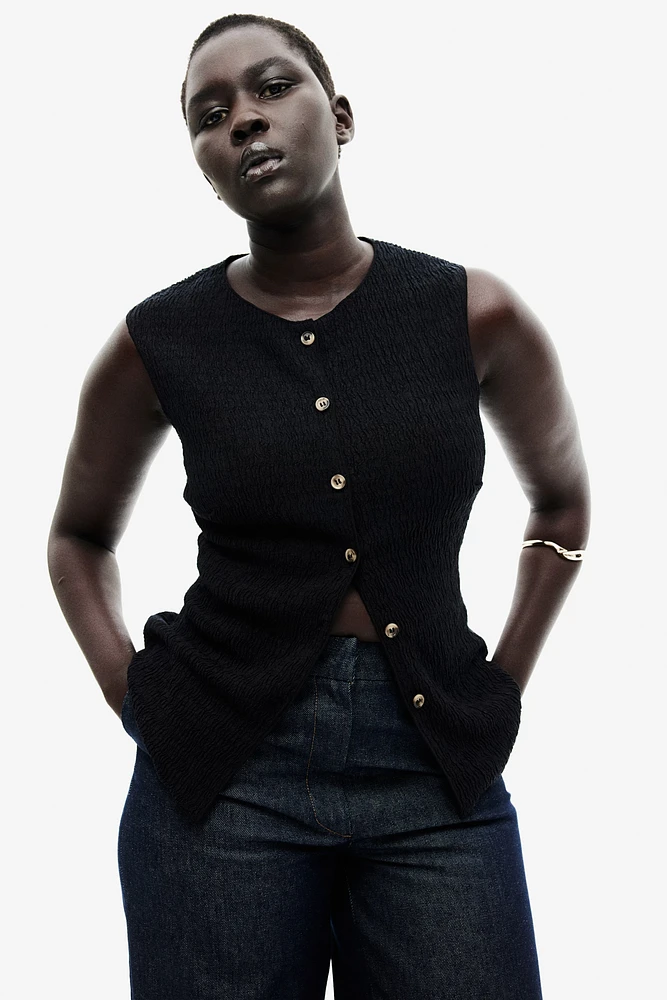 Textured Jersey Vest