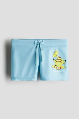 Printed Swim Trunks