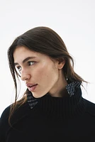 Cashmere-blend Mock Turtleneck Sweater