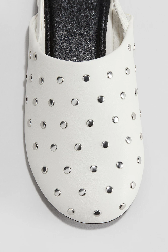Studded Slingbacks