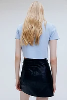 Short-Sleeved Jersey Cardigan