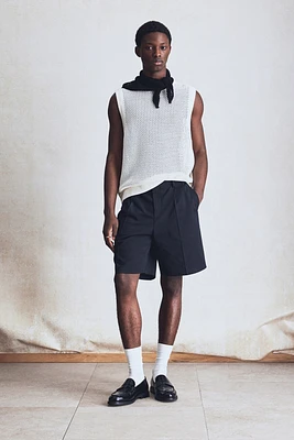 Regular Fit Pointelle-Knit Tank Top
