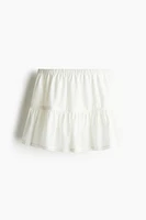 Lace-Detail Mini Skirt
