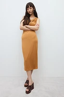 Draped Midi Dress