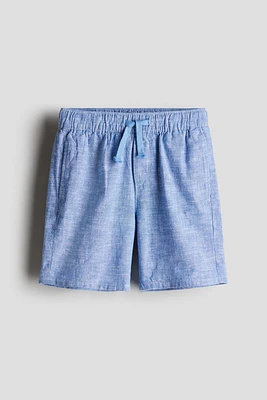 Linen-Blend Shorts