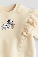 Flounced Sweatshirt