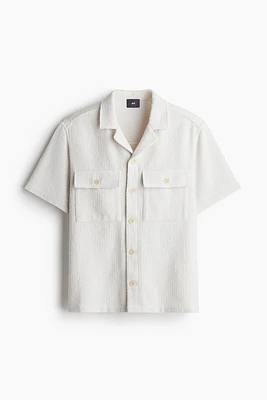 Regular Fit Bouclé Resort Shirt