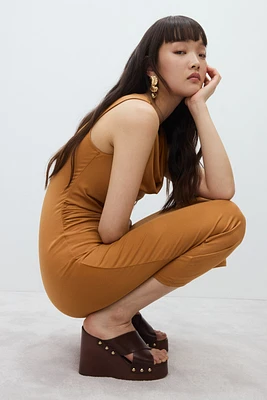 Draped Midi Dress