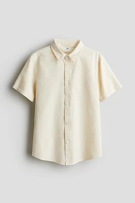 Chemise à manches courtes en coton